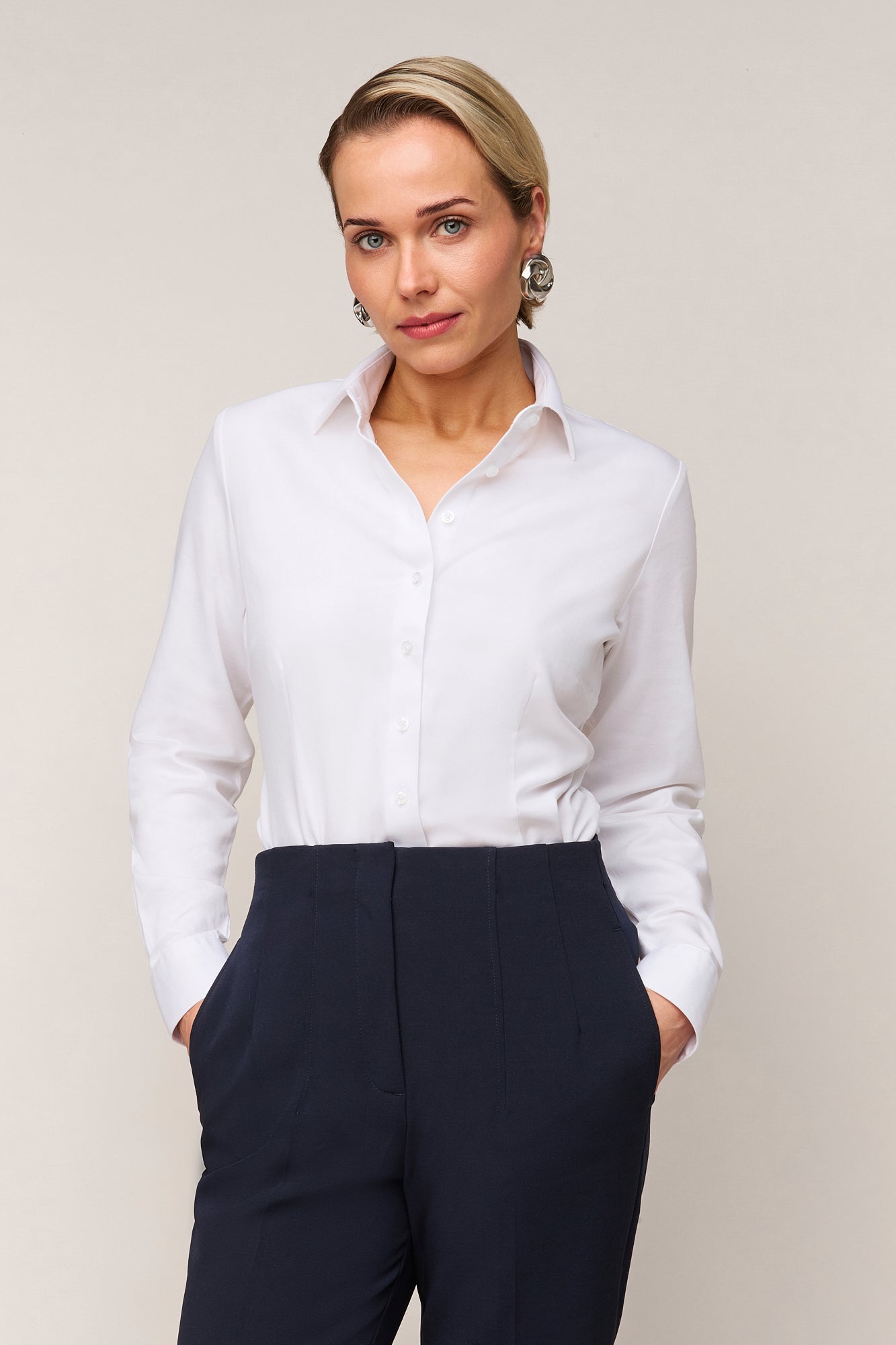 Damesblouse Slim Fit - Enkele Manchet