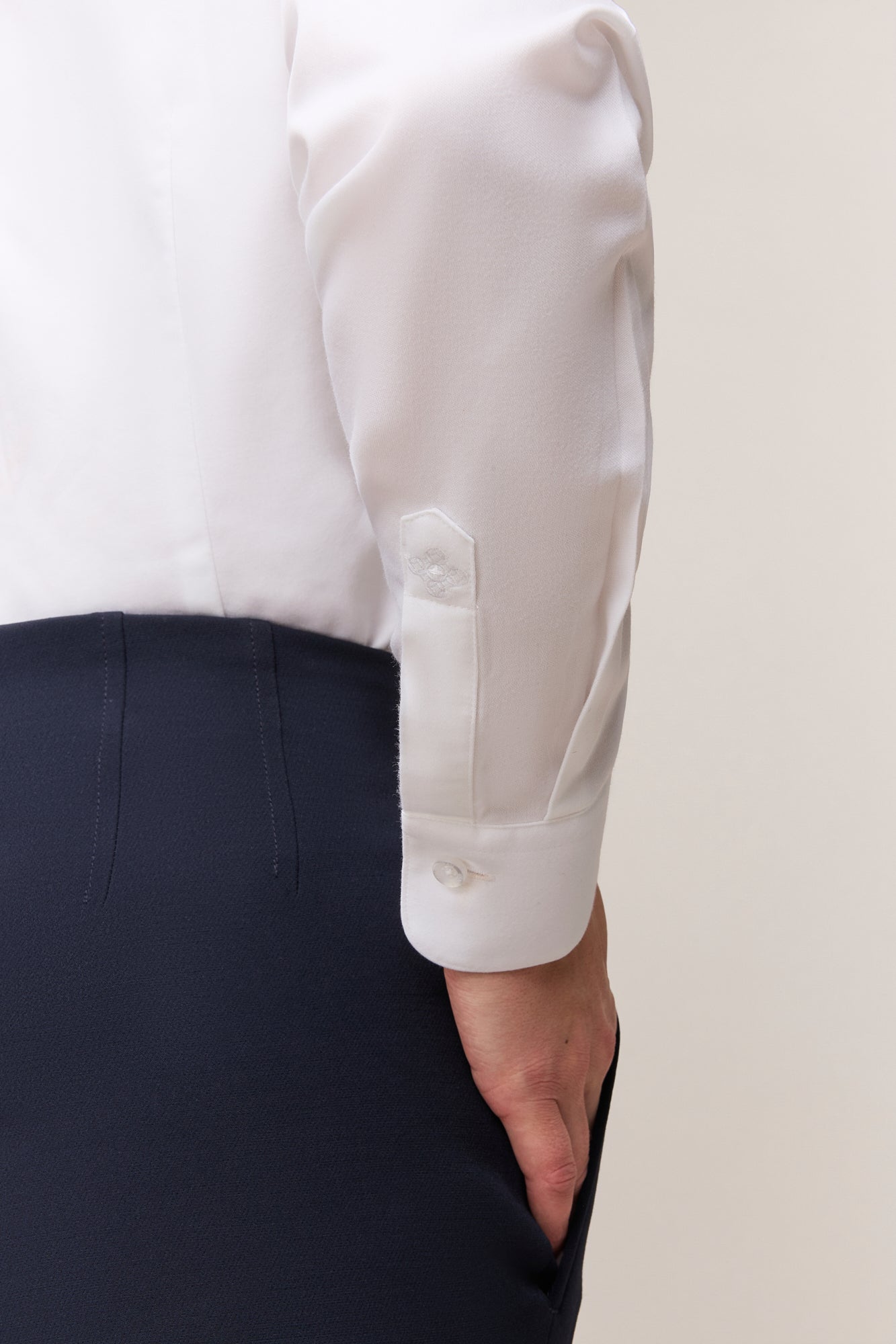 Damesblouse Slim Fit - Enkele Manchet