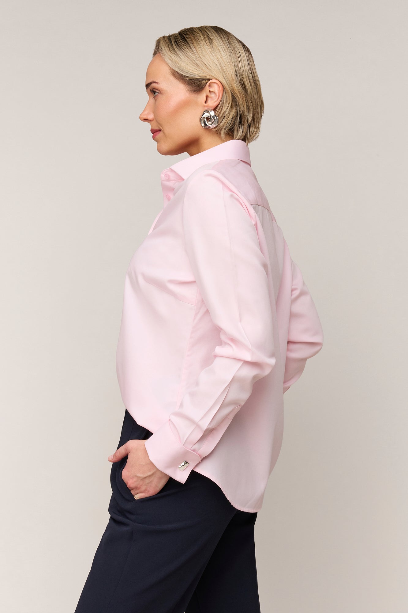 Damesblouse Regular Fit - Dubbele Manchet