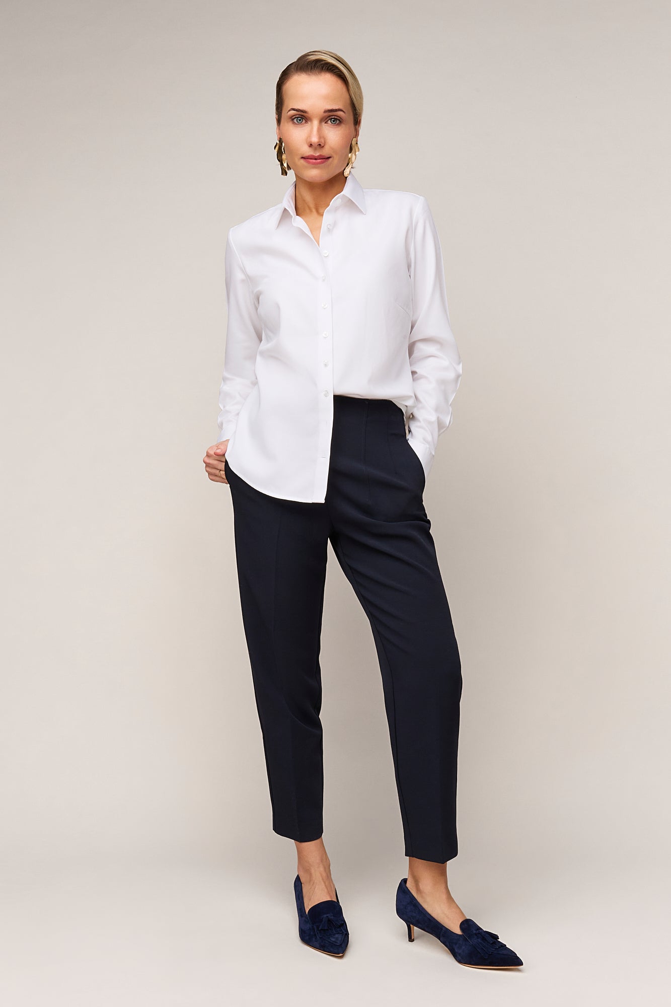 Damesblouse Regular Fit - Enkele Manchet