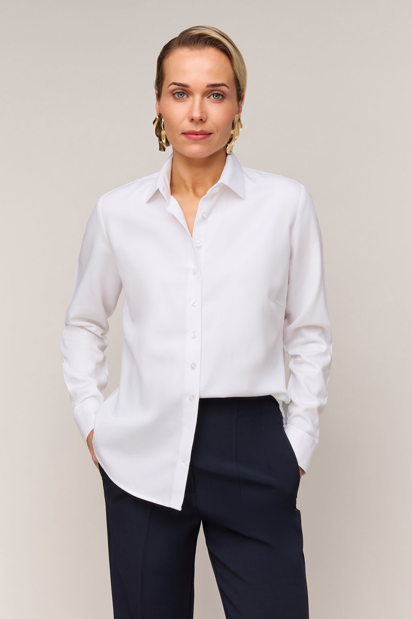 Damesblouse Regular Fit - Enkele Manchet