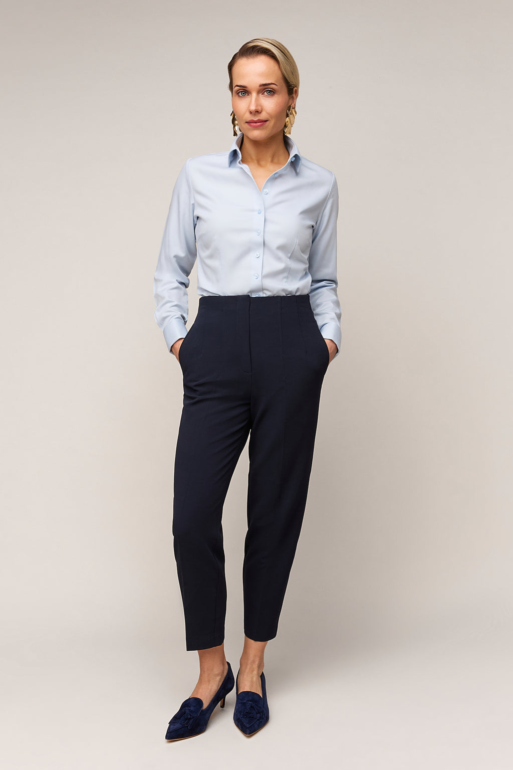 Damesblouse Slim Fit - Dubbele Manchet
