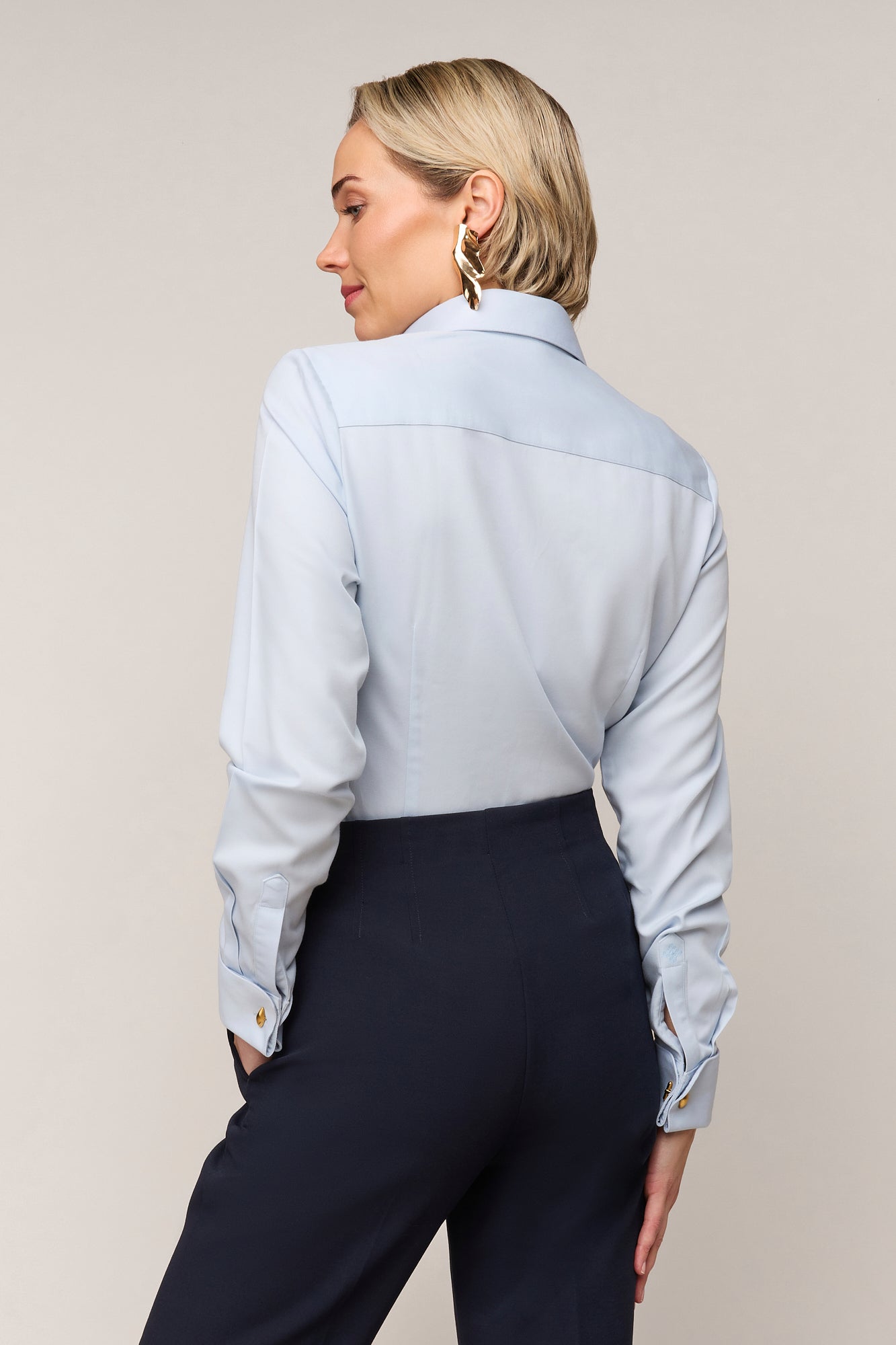Damesblouse Slim Fit - Dubbele Manchet