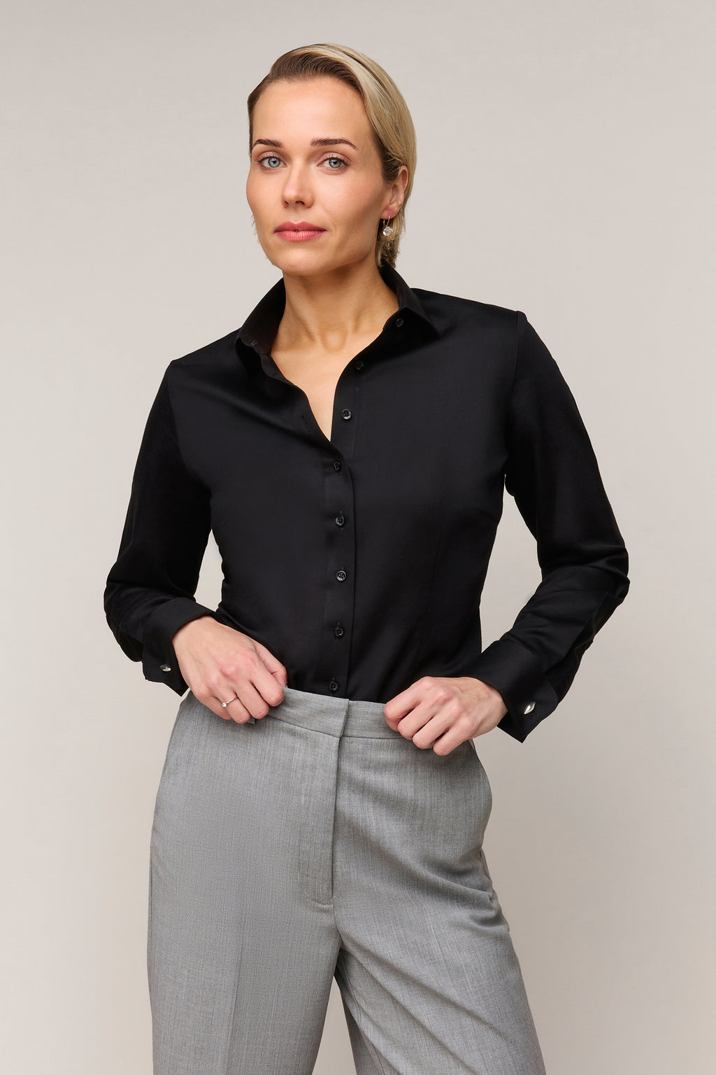 Damesblouse Slim Fit - Dubbele Manchet