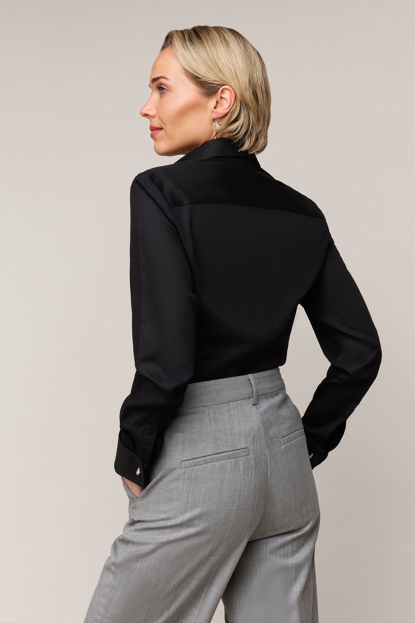 Damesblouse Slim Fit - Dubbele Manchet