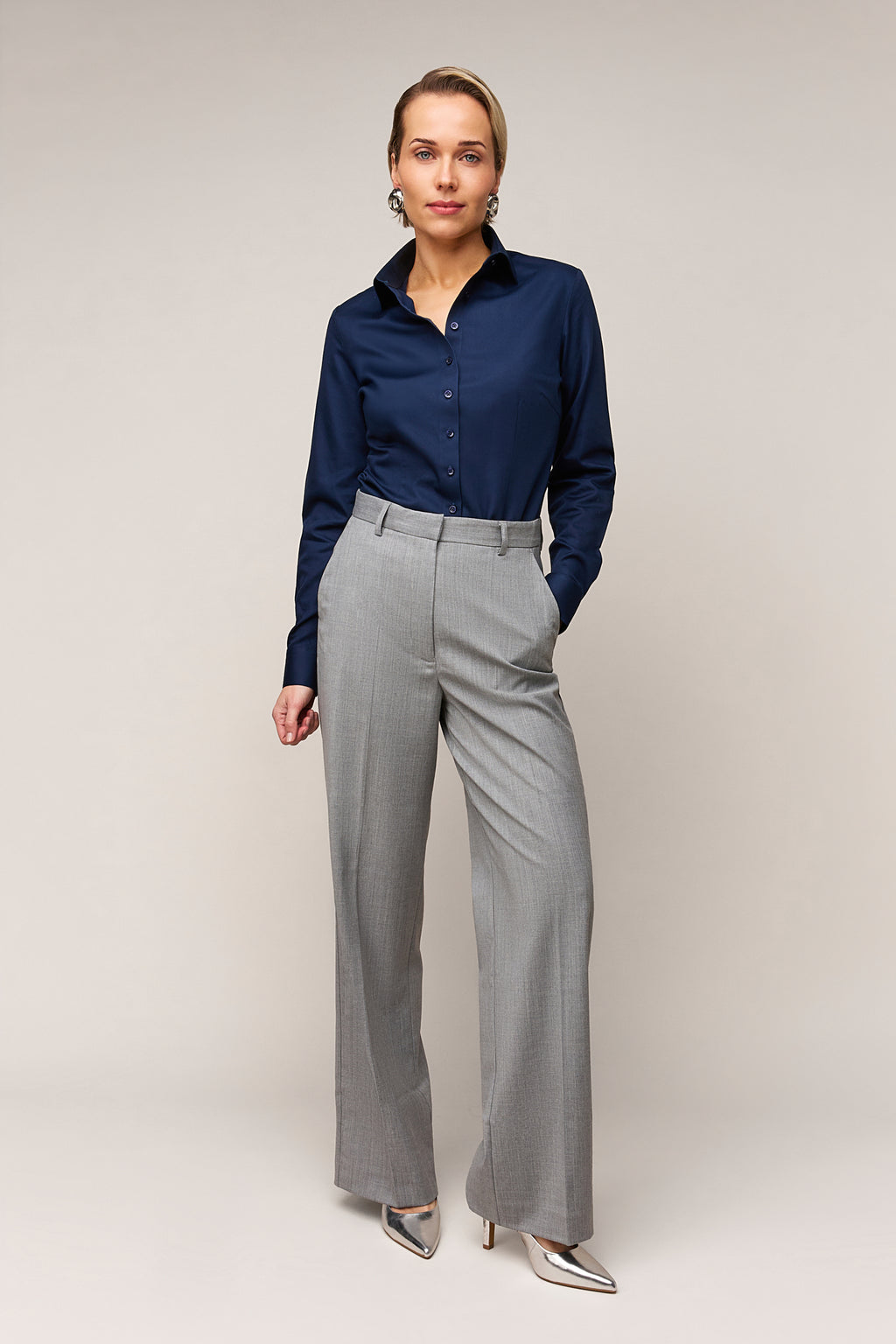 Damesblouse Slim Fit - Enkele Manchet