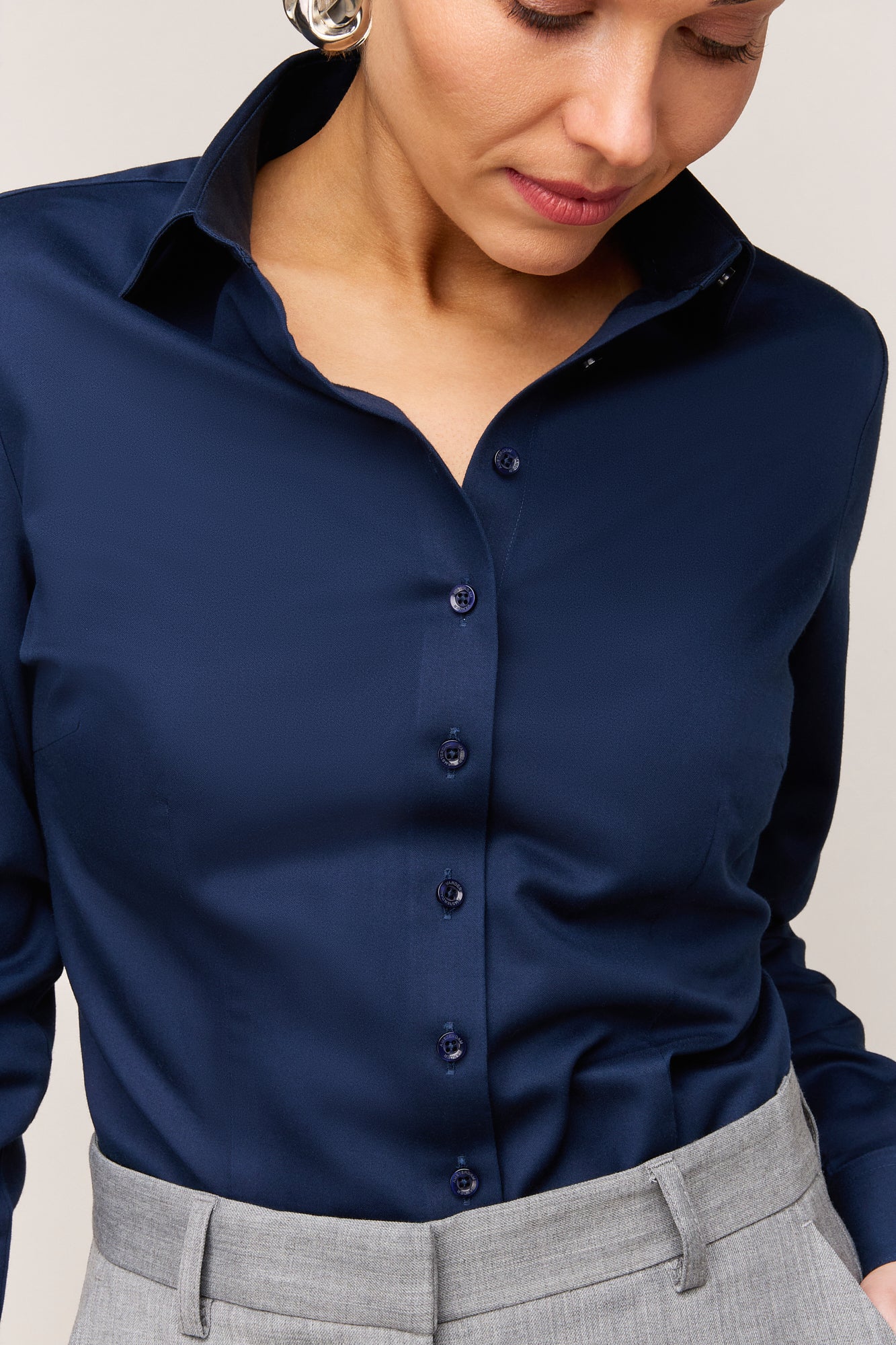 Damesblouse Slim Fit - Enkele Manchet
