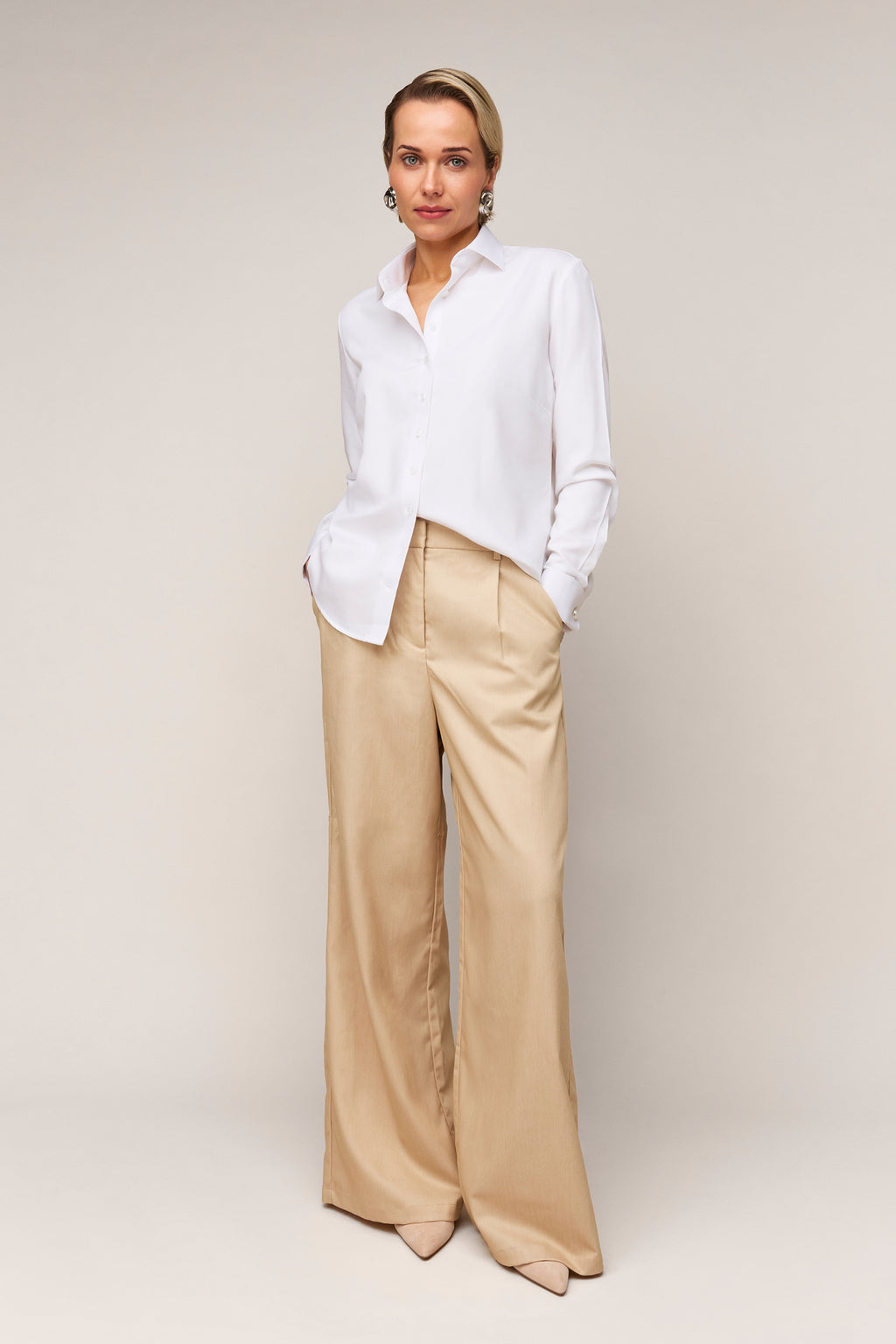 Damesblouse Regular Fit - Dubbele Manchet