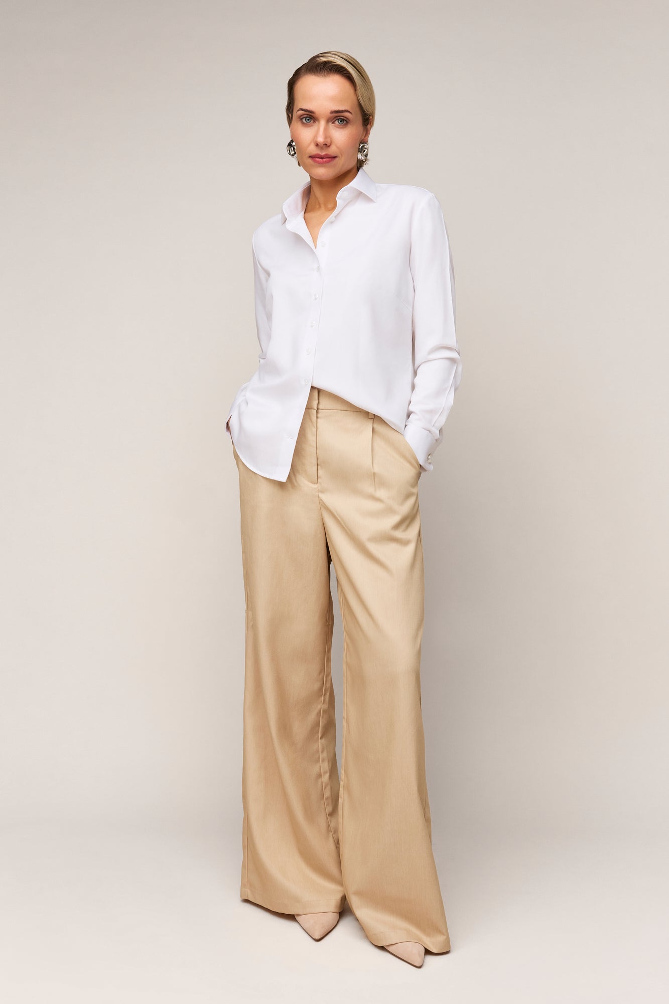 Damesblouse Regular Fit - Dubbele Manchet