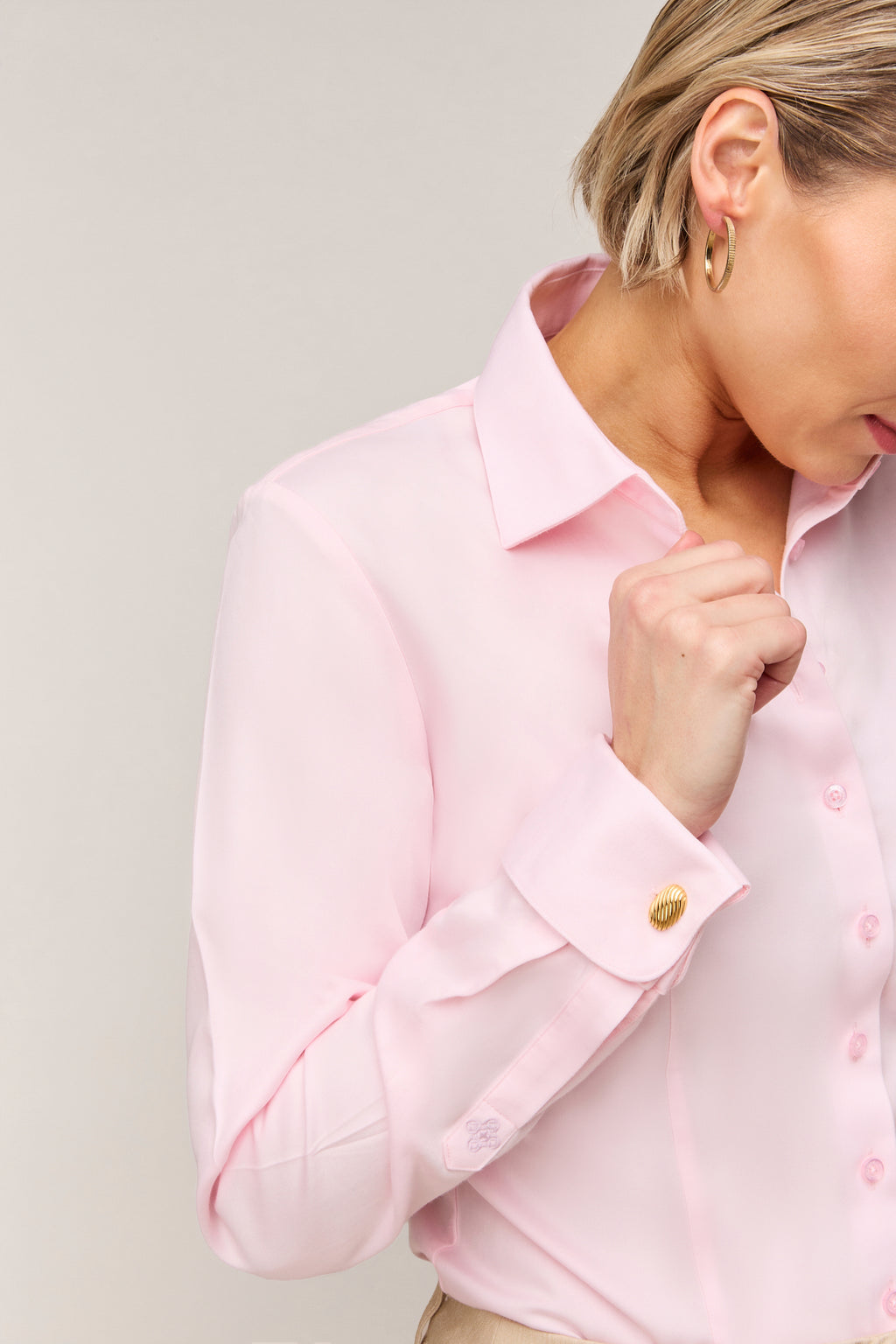 Damesblouse Slim Fit - Dubbele Manchet