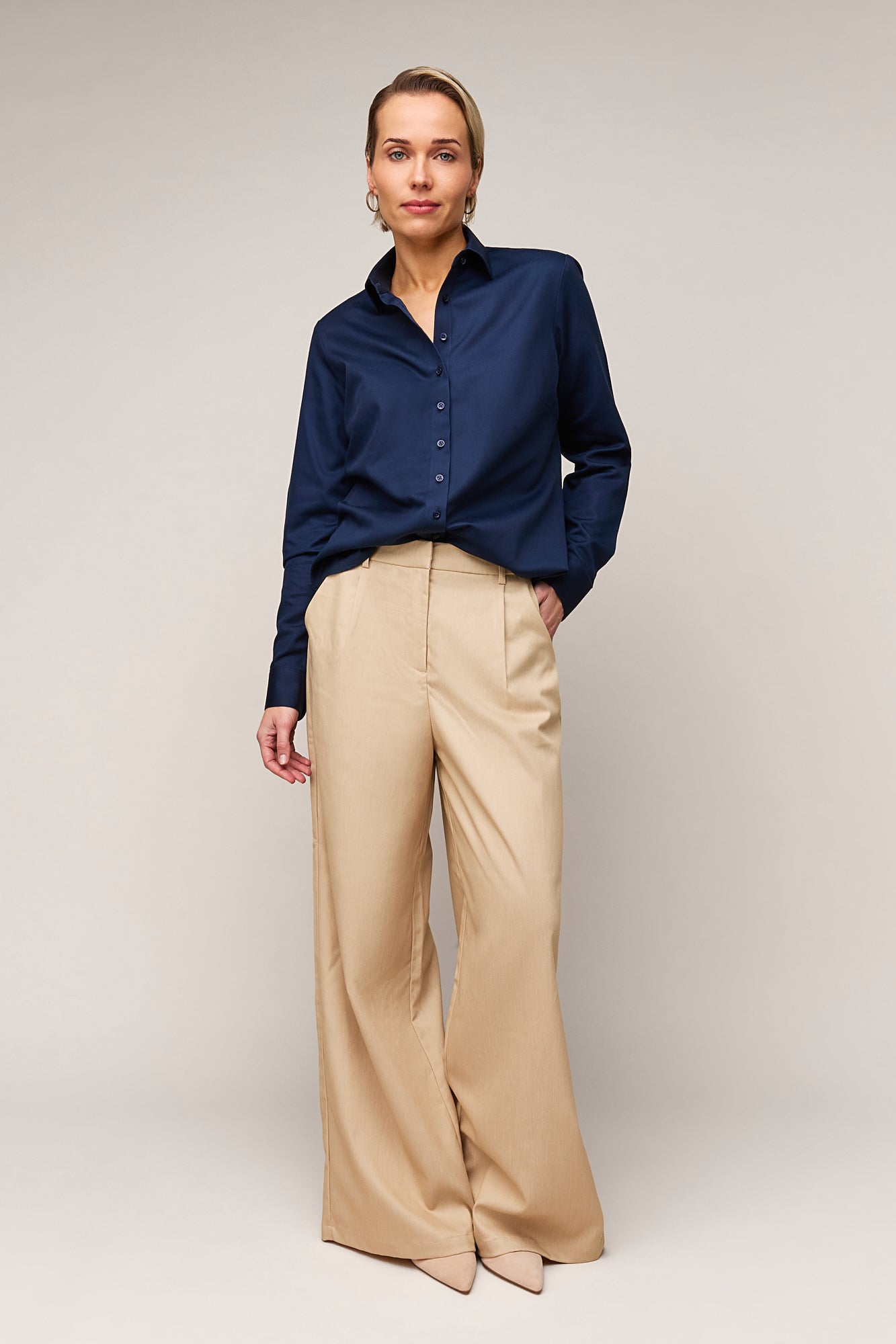 Damesblouse Regular Fit - Enkele Manchet