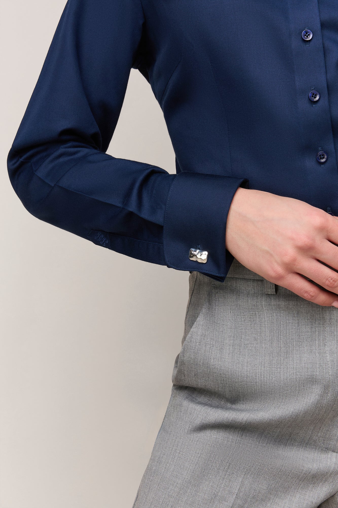 Damesblouse Slim Fit - Dubbele Manchet