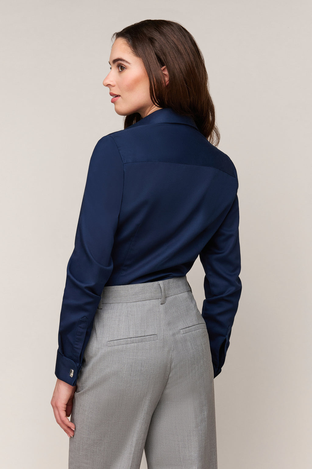 Damesblouse Slim Fit - Dubbele Manchet