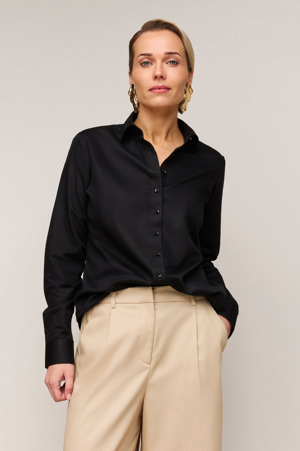 Damesblouse Regular Fit - Enkele Manchet
