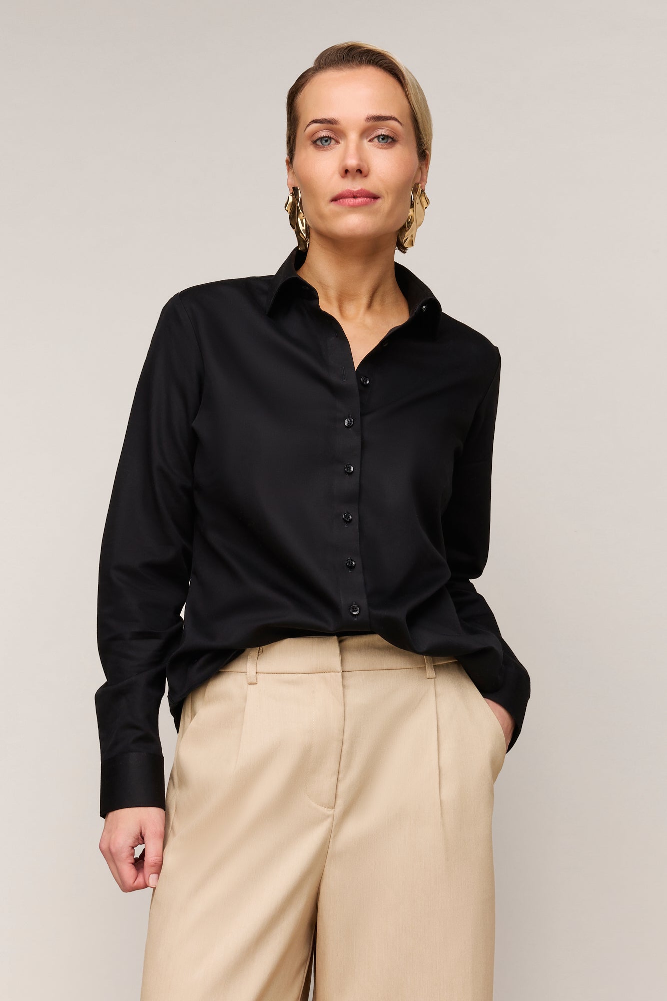 Damesblouse Regular Fit - Enkele Manchet
