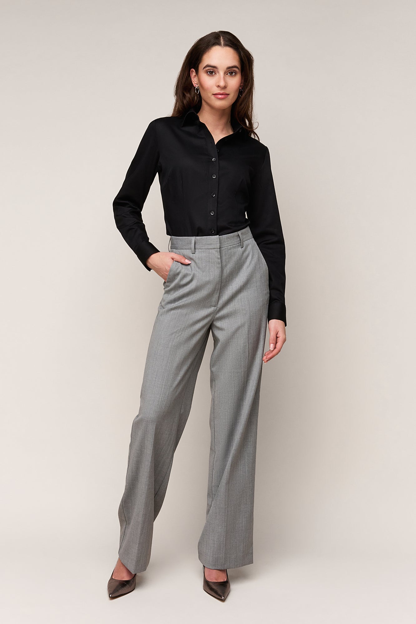 Damesblouse Slim Fit - Enkele Manchet