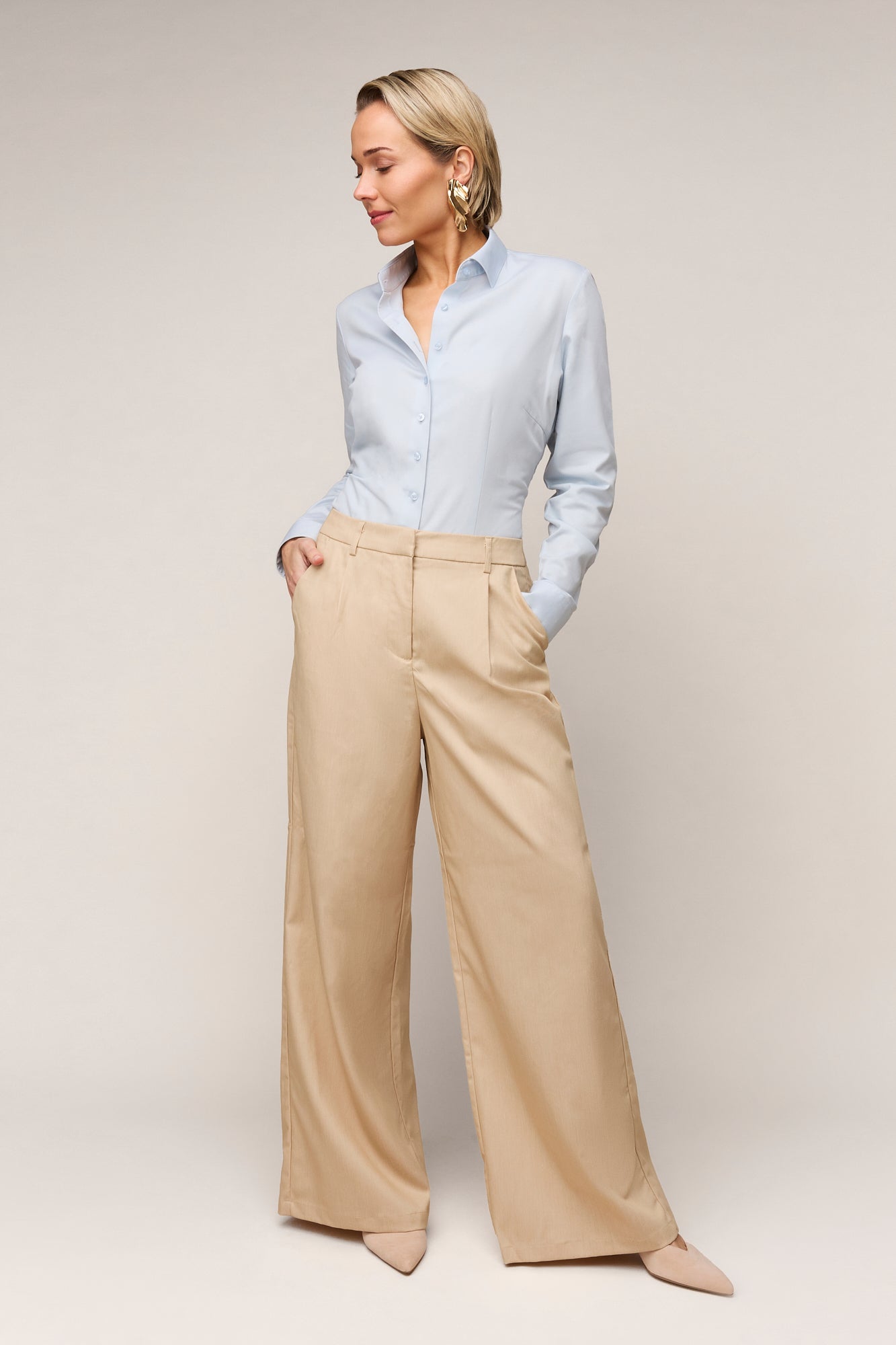 Damesblouse Slim Fit - Enkele Manchet