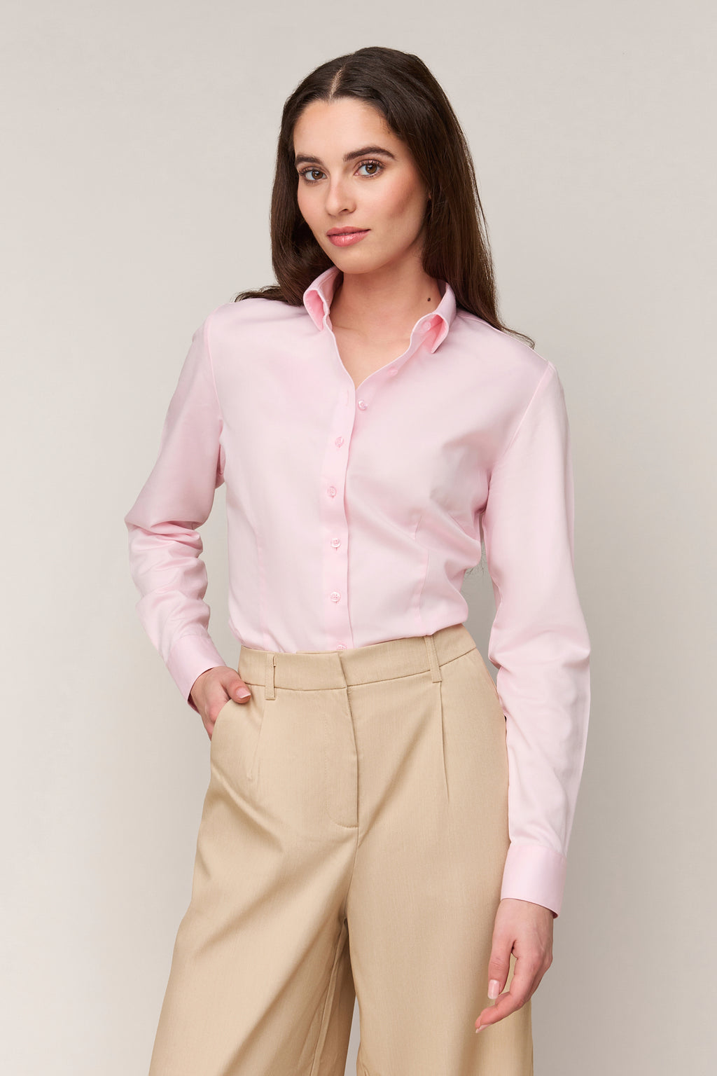 Damesblouse Slim Fit - Enkele Manchet