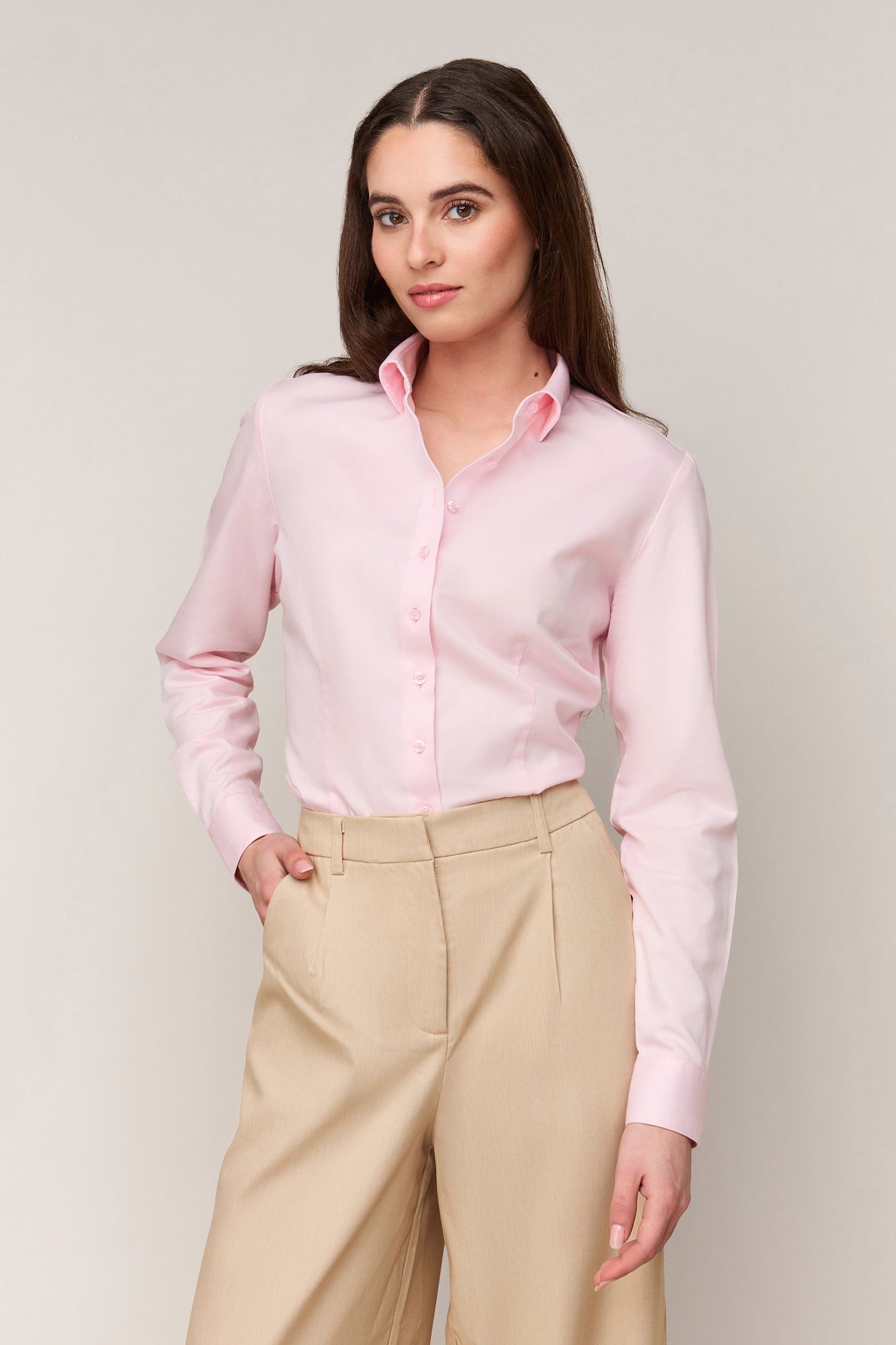 Damesblouse Slim Fit - Enkele Manchet