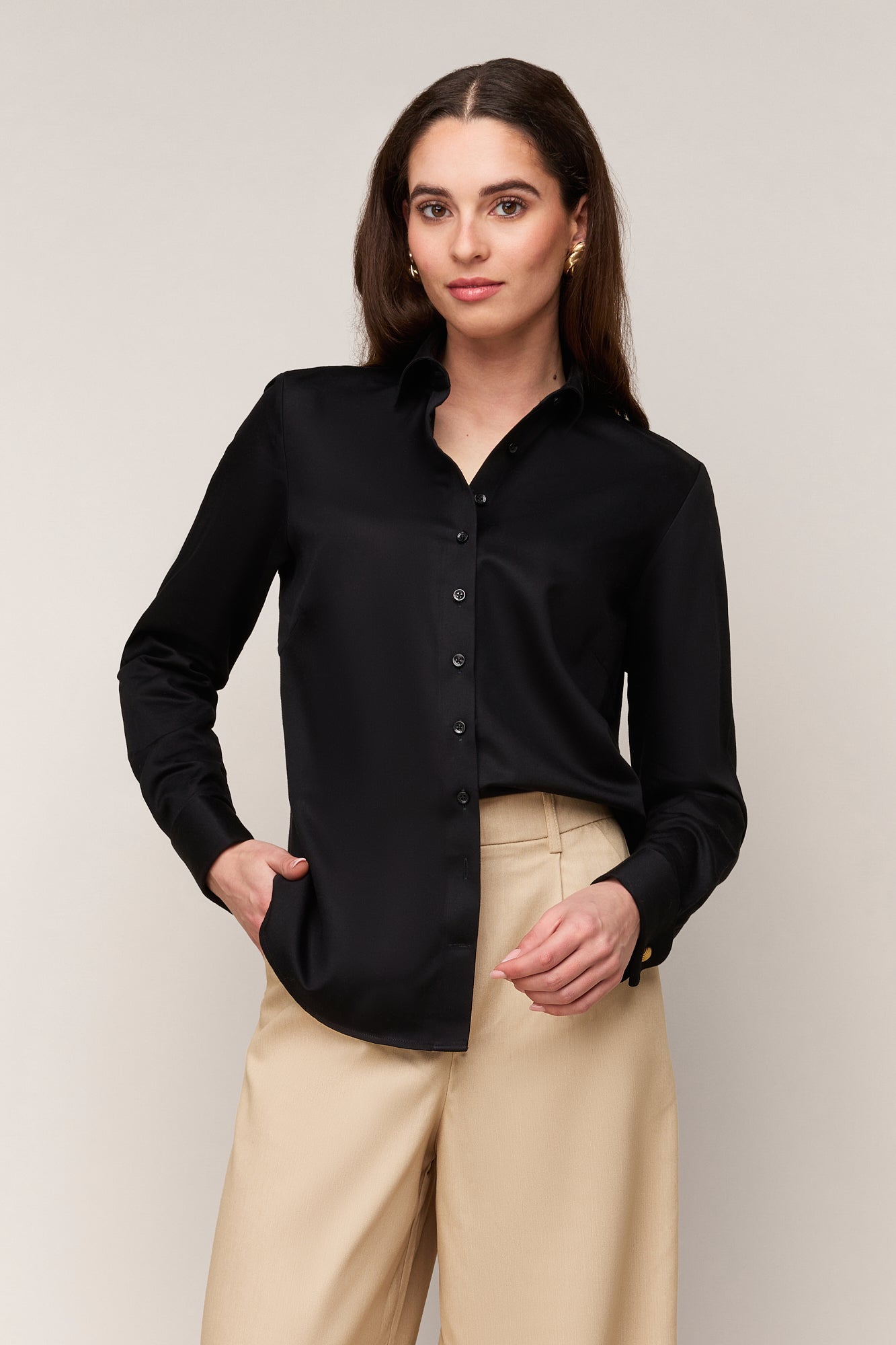 Damesblouse Regular Fit - Dubbele Manchet